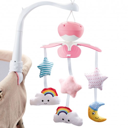 Lucky Baby Bedside Bell Mobile Pro 23x32x35cm - Pink